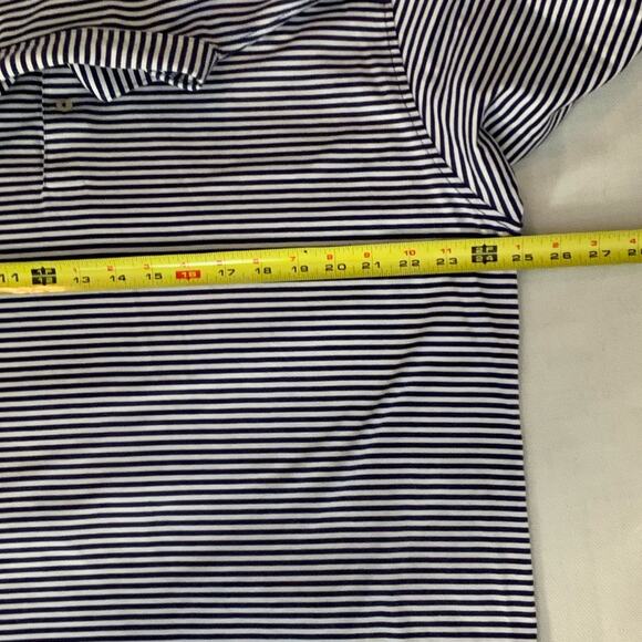Peter Pillar Navy and white striped polo men's xl - Picture 5 of 6
